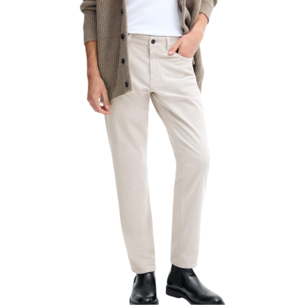 Tan Massimo Dutti Corduroy Pants (32)